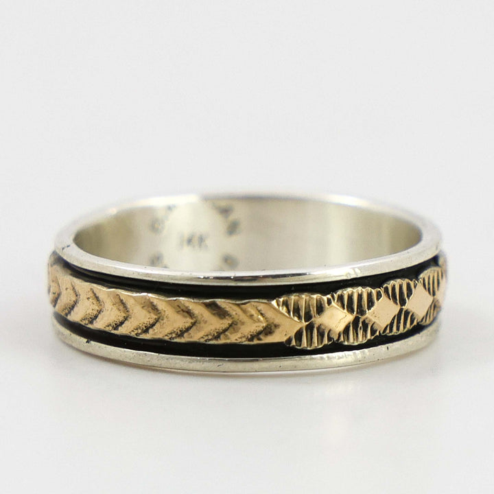 Gold on Silver Ring