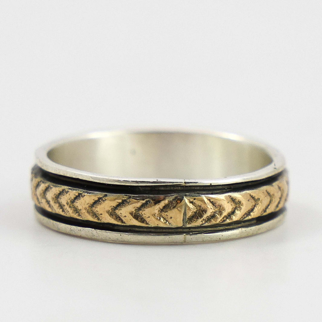 Gold on Silver Ring