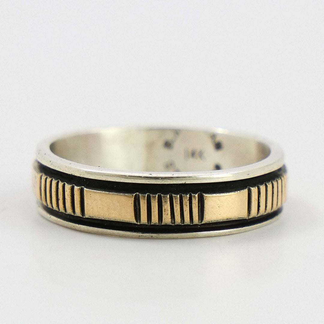 Gold on Silver Ring