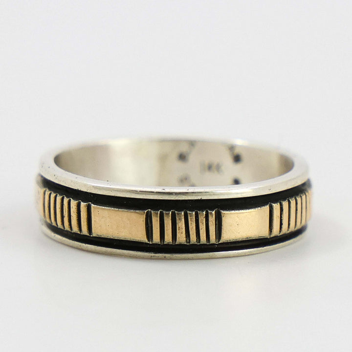 Gold on Silver Ring