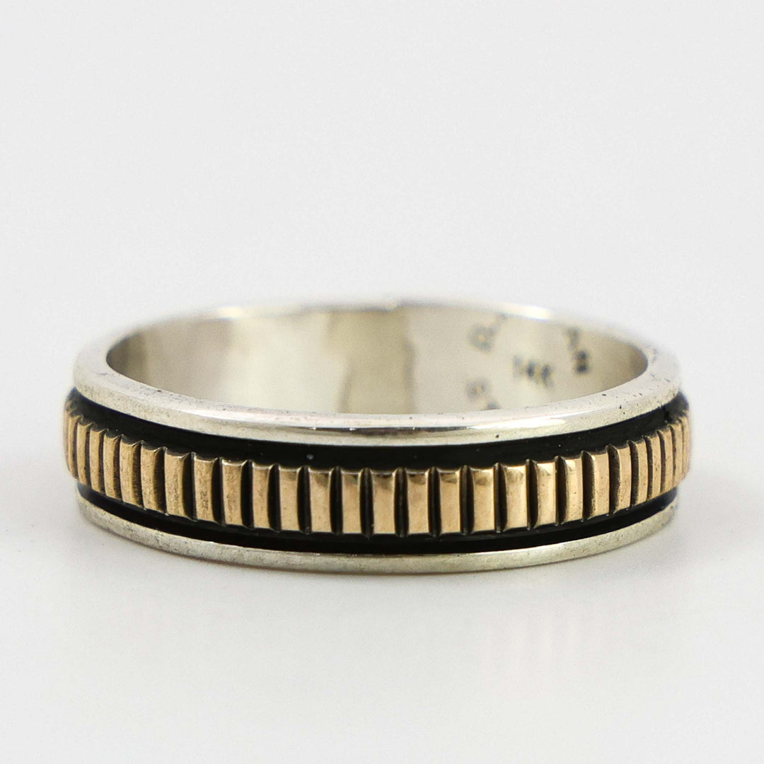 Gold on Silver Ring