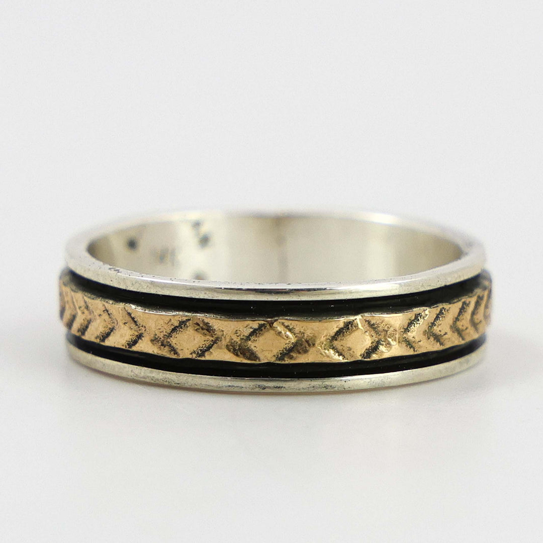 Gold on Silver Ring