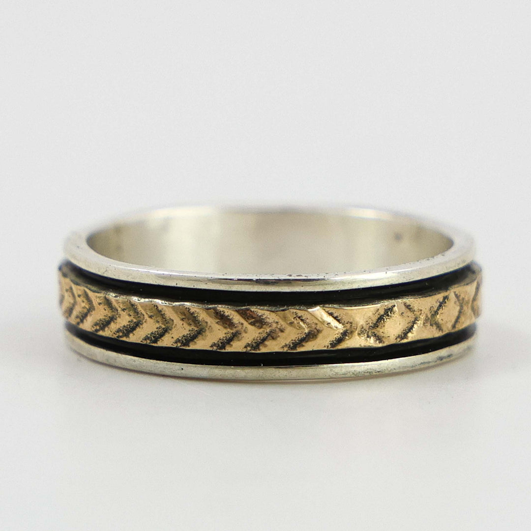 Gold on Silver Ring