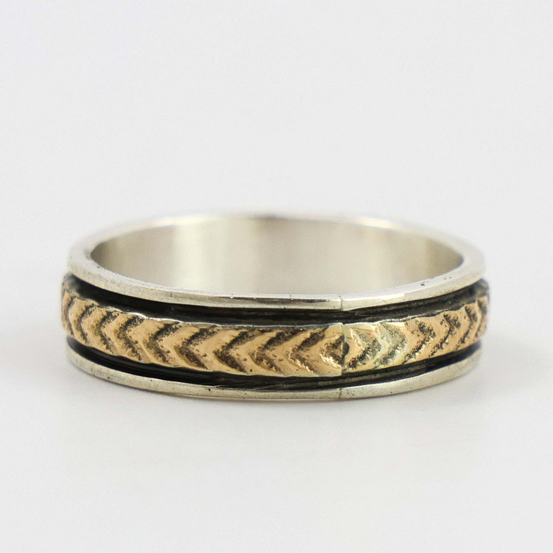Gold on Silver Ring
