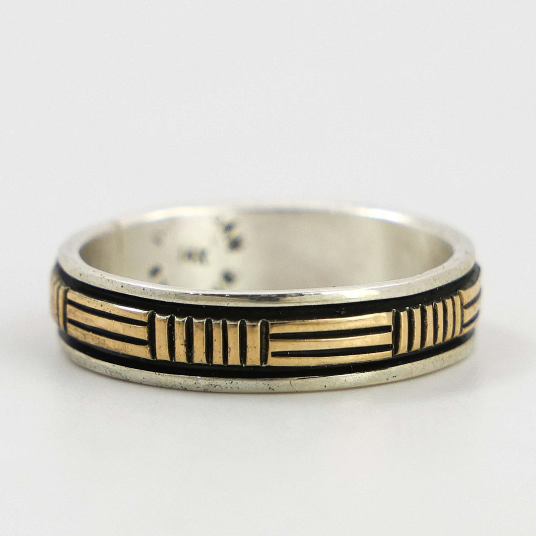 Gold on Silver Ring