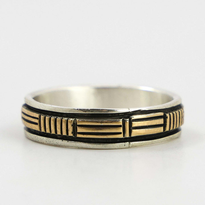 Gold on Silver Ring