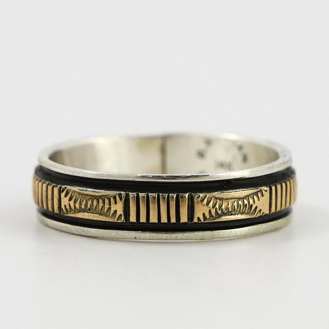 Gold on Silver Ring