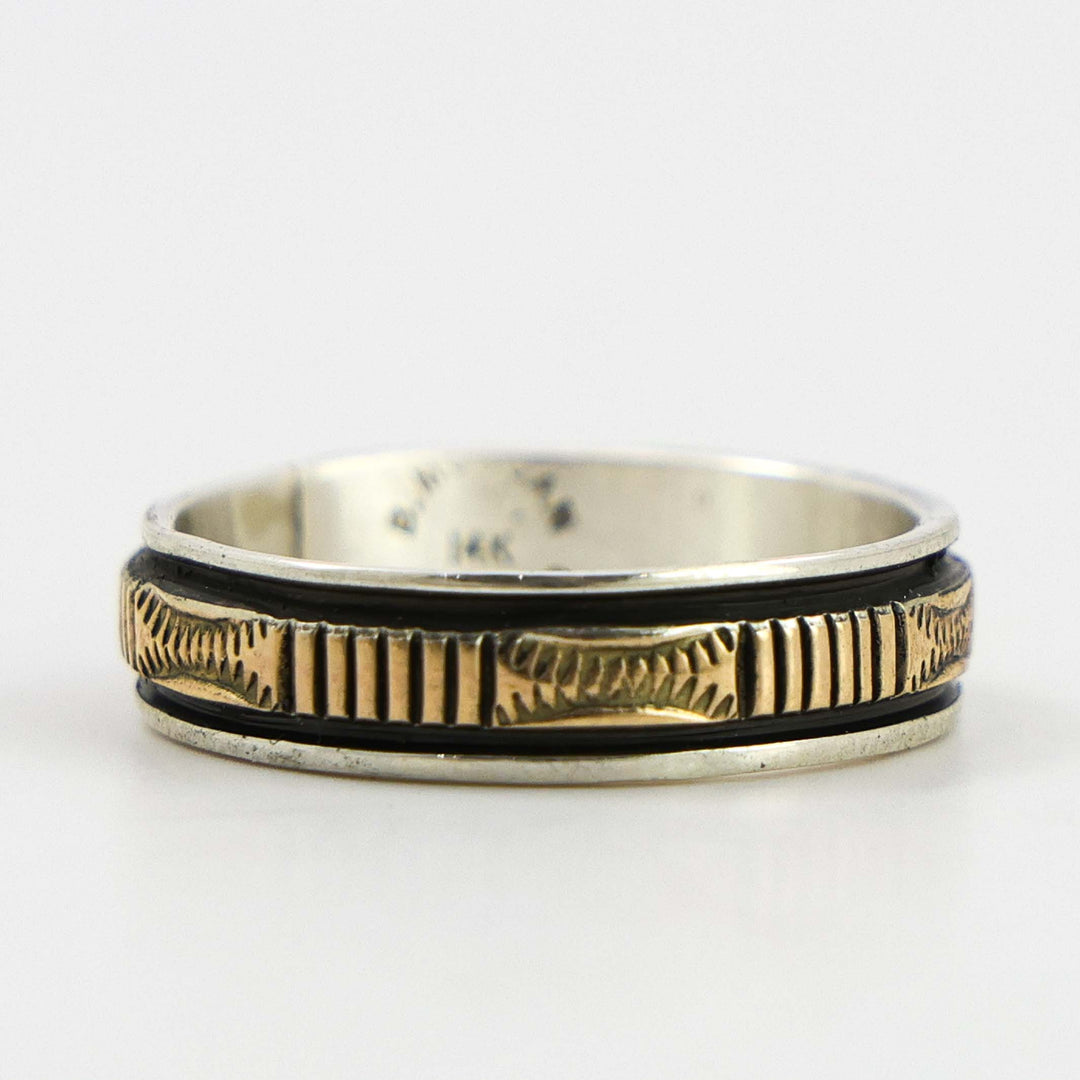 Gold on Silver Ring