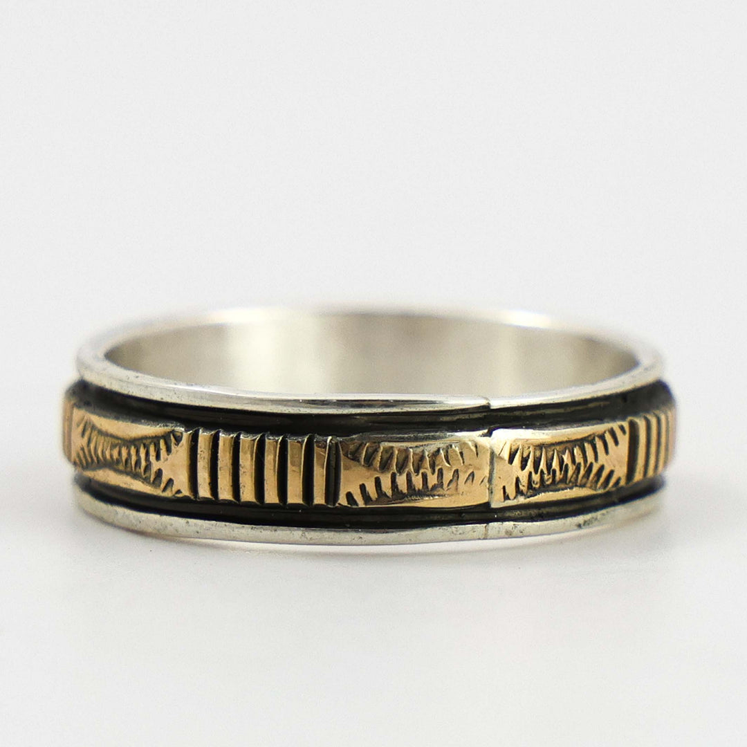 Gold on Silver Ring