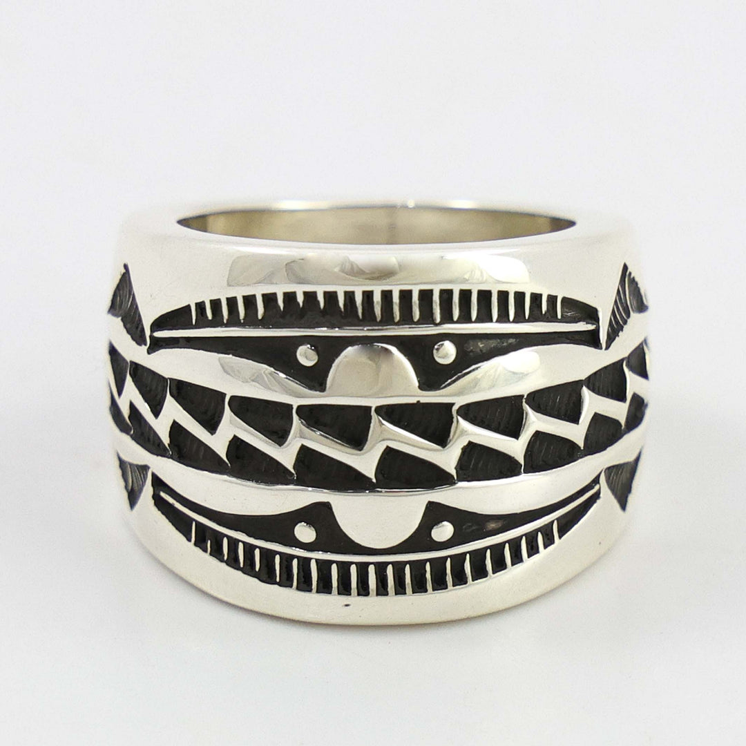Stamped Silver Ring