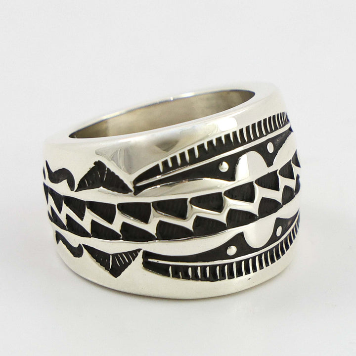 Stamped Silver Ring