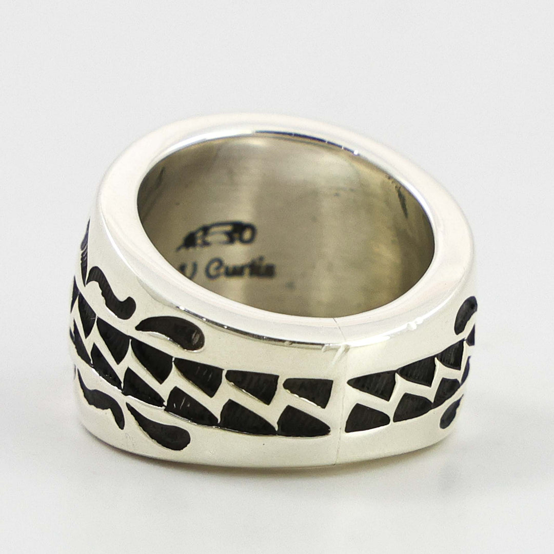 Stamped Silver Ring