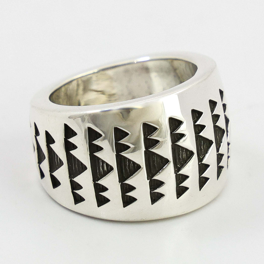 Stamped Silver Ring
