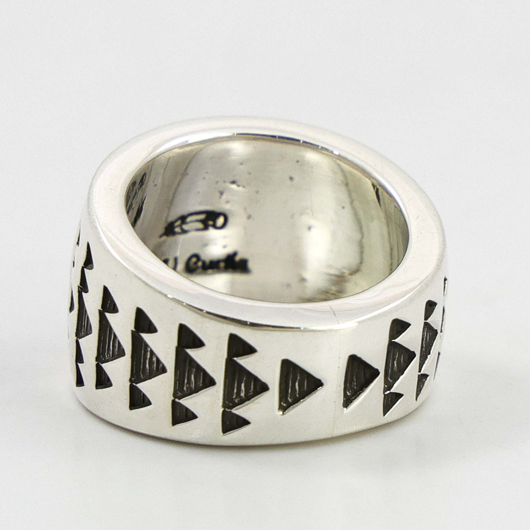 Stamped Silver Ring