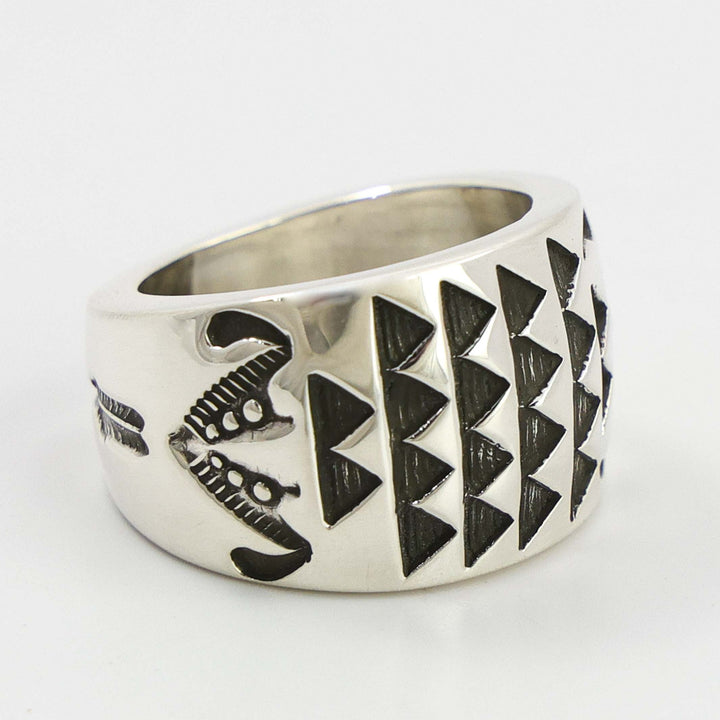 Stamped Silver Ring