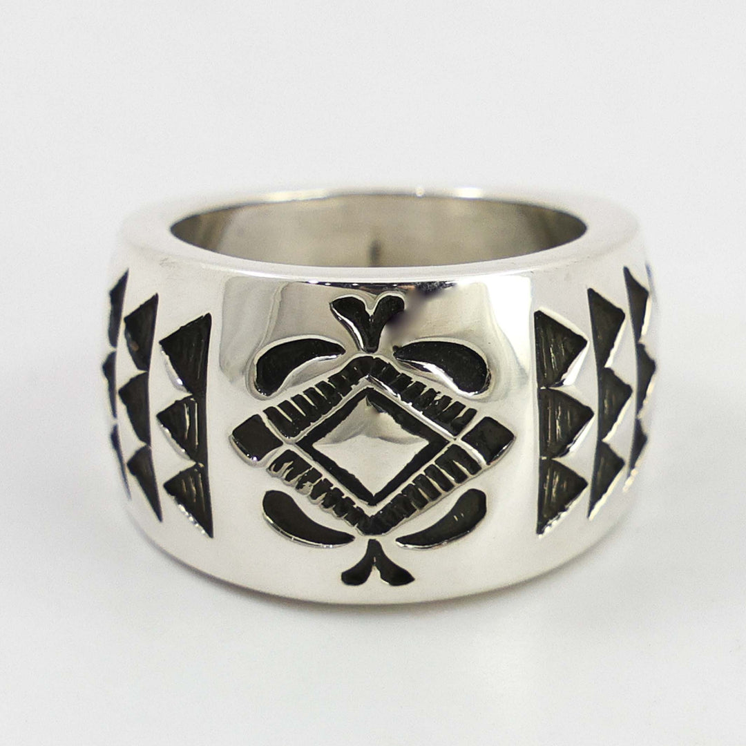 Stamped Silver Ring