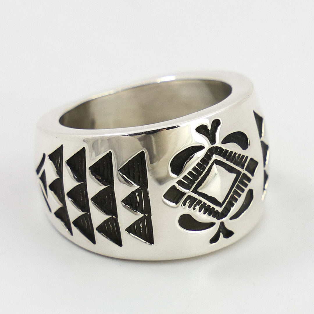 Stamped Silver Ring