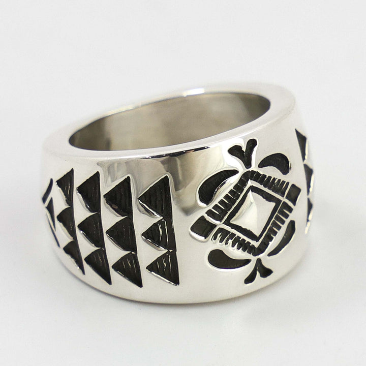 Stamped Silver Ring