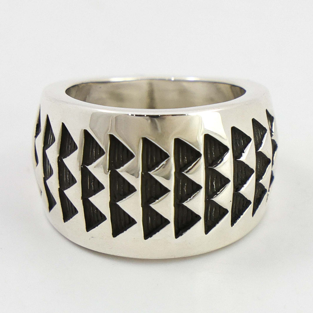 Stamped Silver Ring
