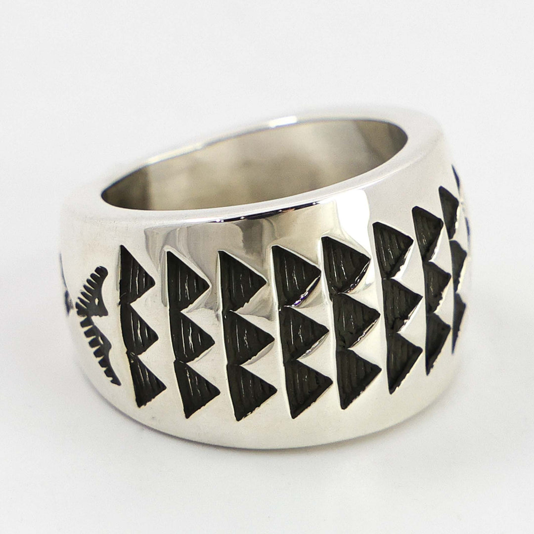Stamped Silver Ring