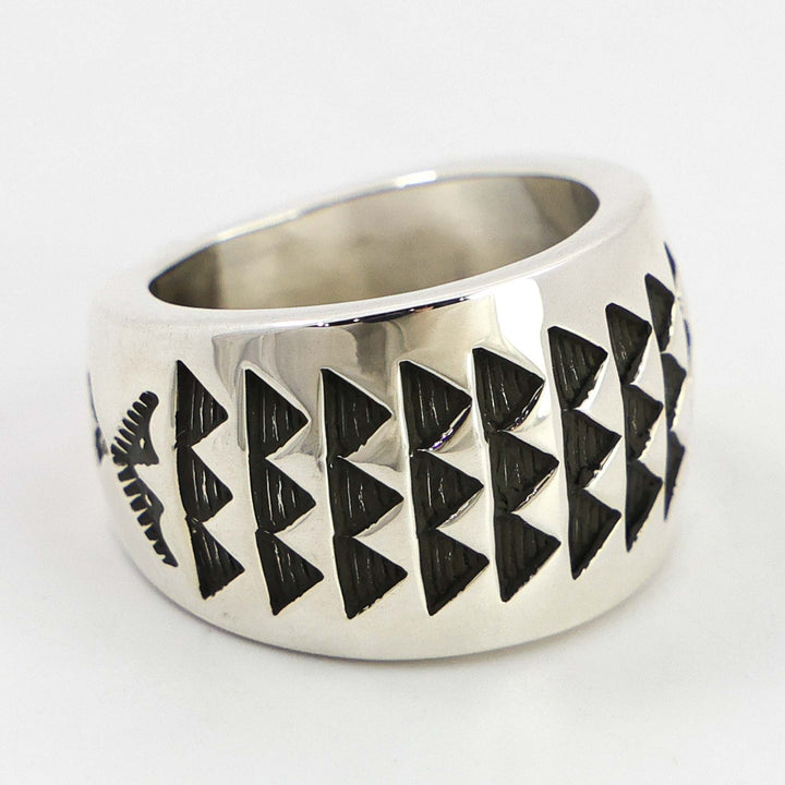Stamped Silver Ring
