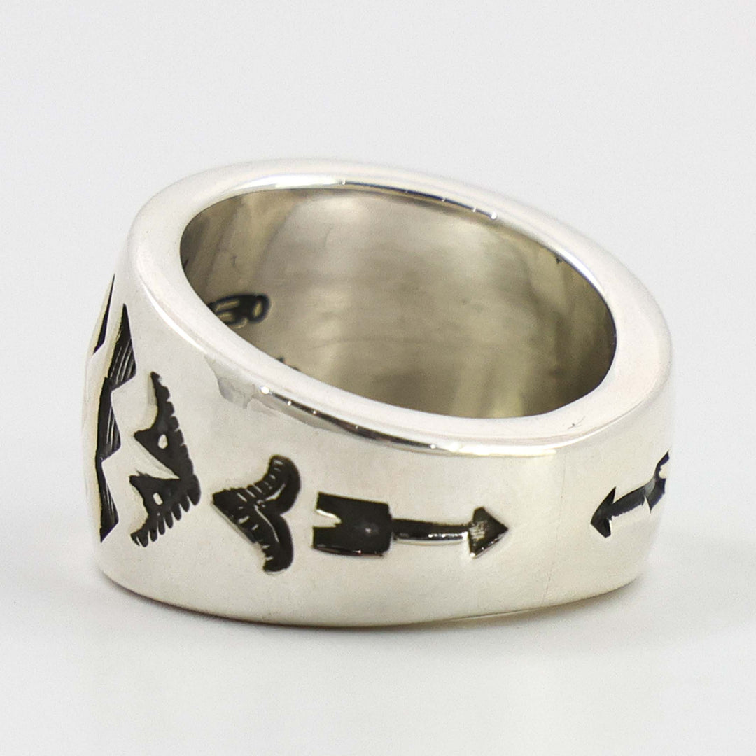 Stamped Silver Ring
