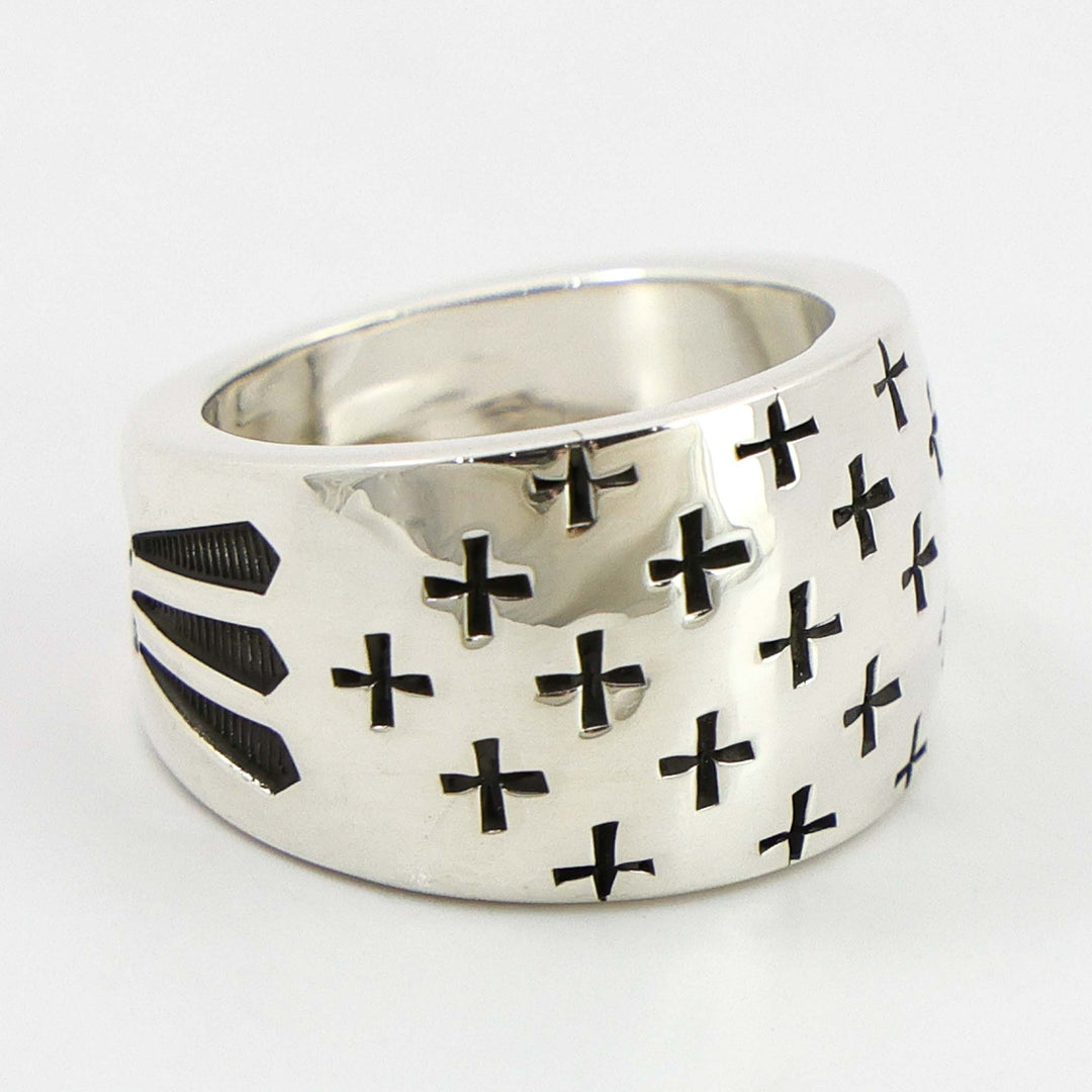 Stamped Silver Ring