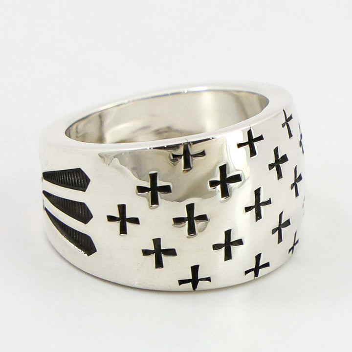 Stamped Silver Ring