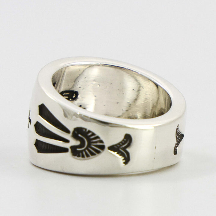 Stamped Silver Ring