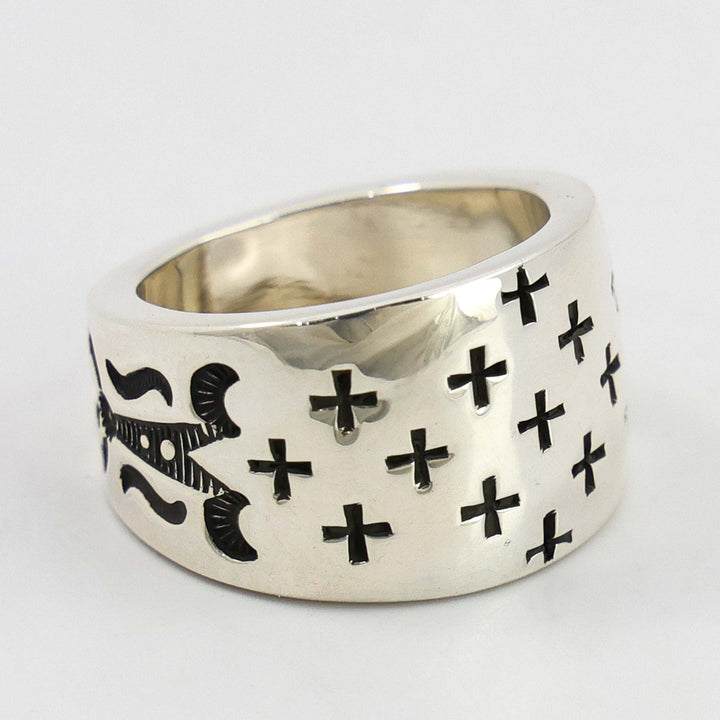 Stamped Silver Ring