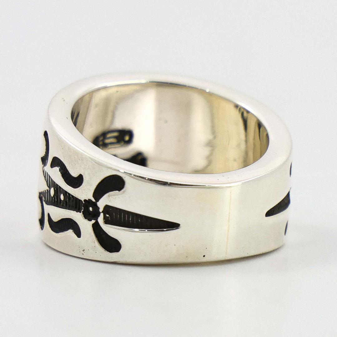 Stamped Silver Ring