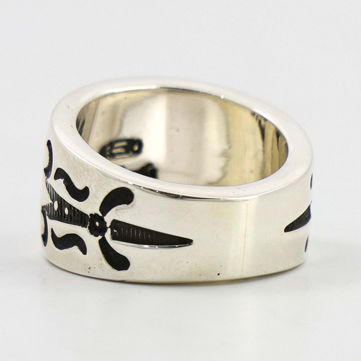 Stamped Silver Ring