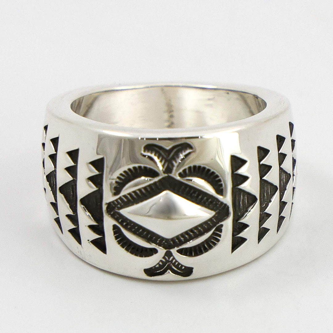 Stamped Silver Ring