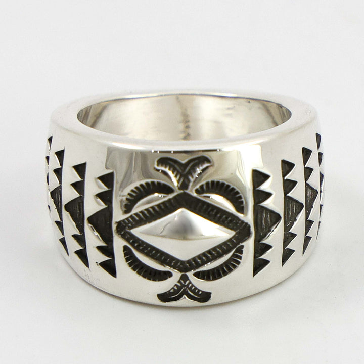 Stamped Silver Ring