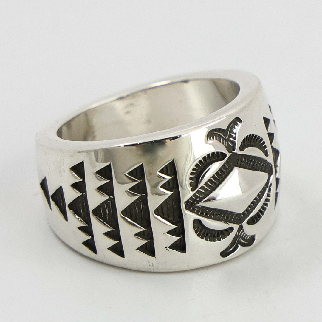 Stamped Silver Ring