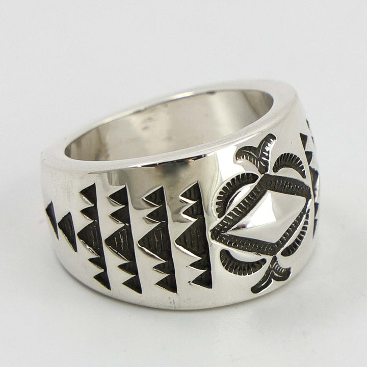 Stamped Silver Ring