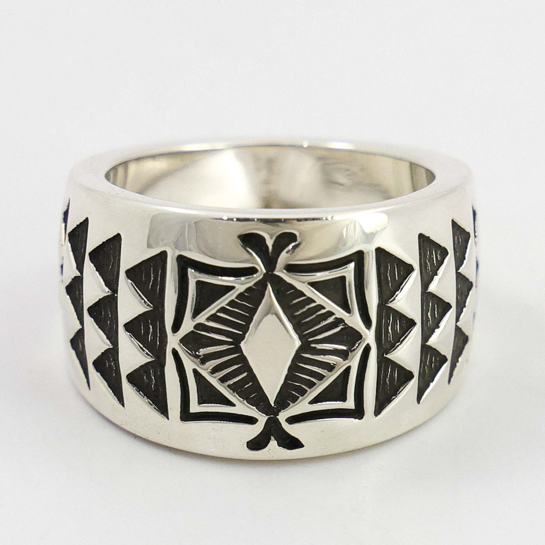 Stamped Silver Ring