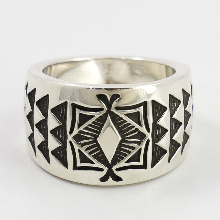 Stamped Silver Ring