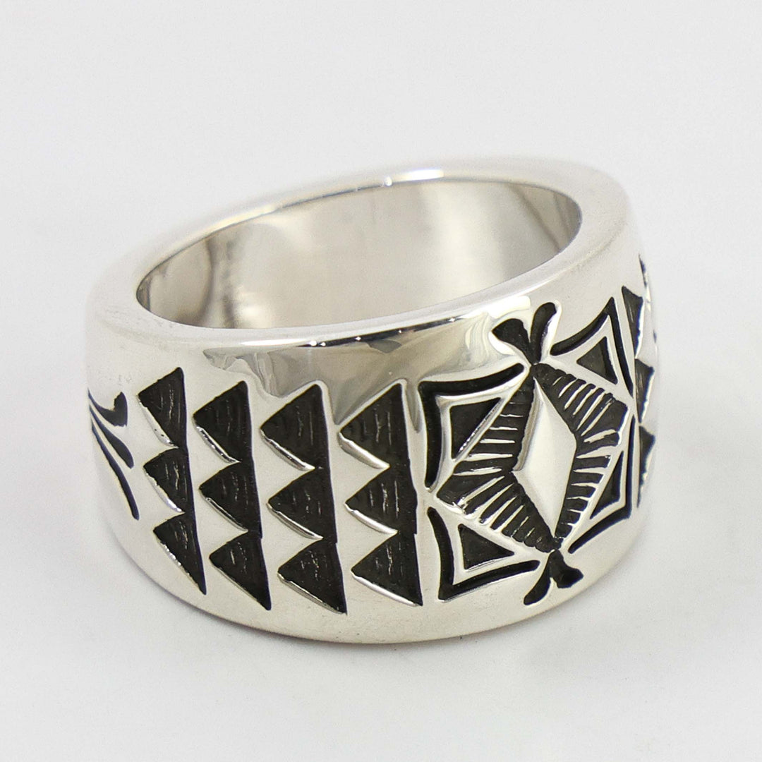 Stamped Silver Ring