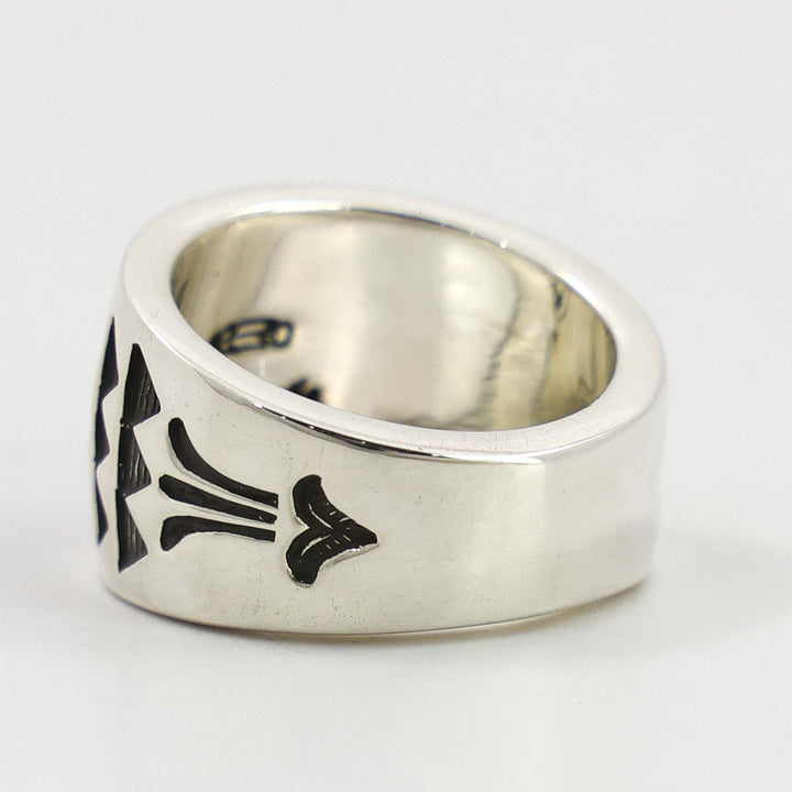 Stamped Silver Ring