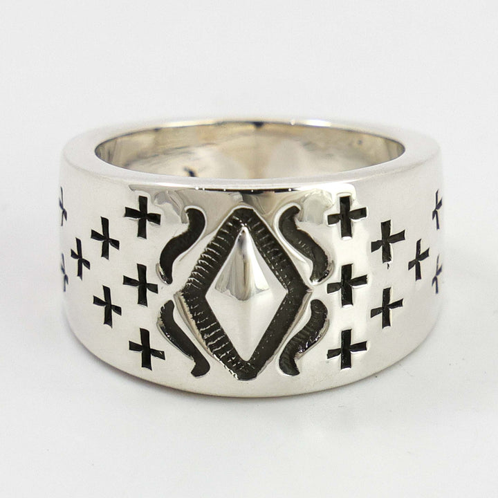 Stamped Silver Ring