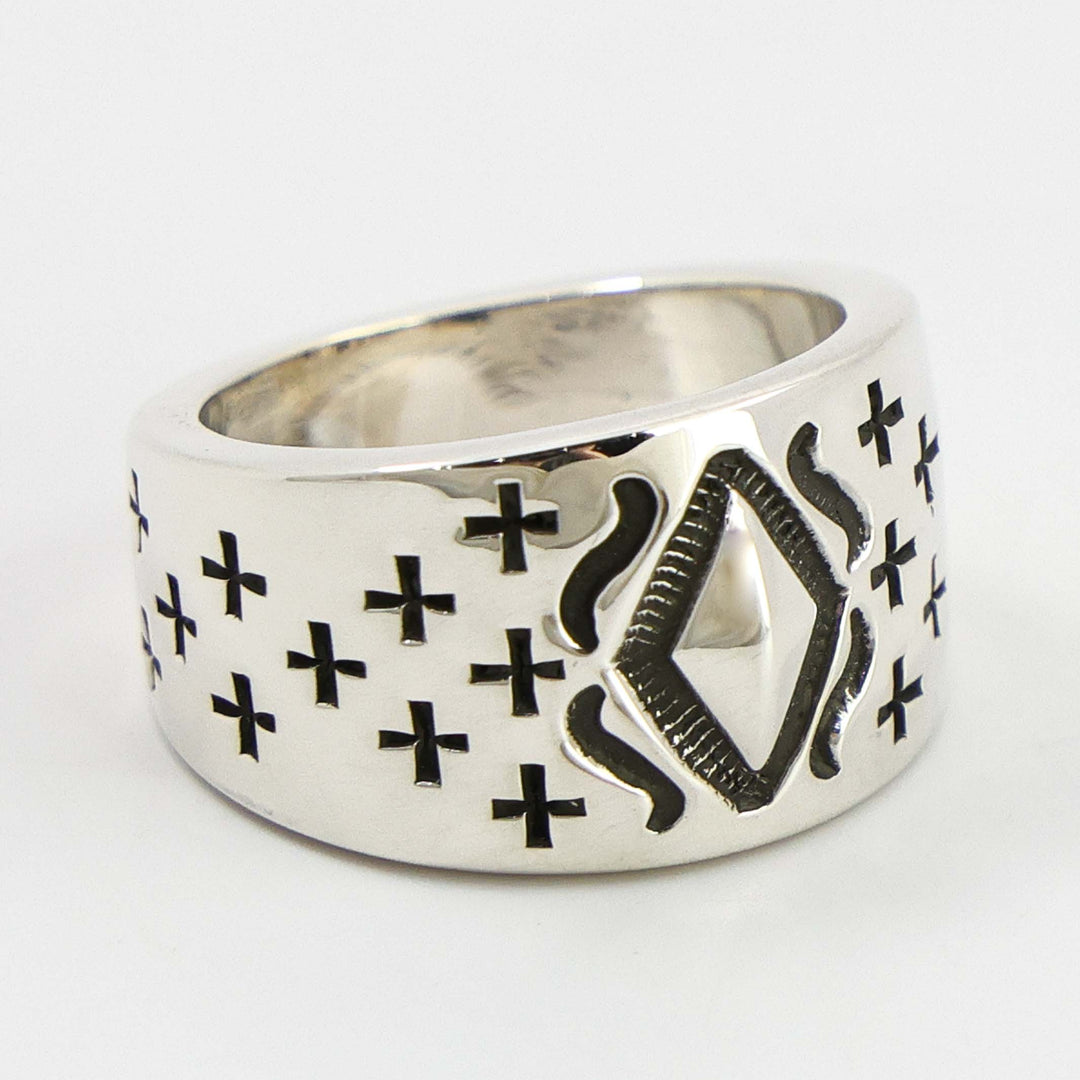 Stamped Silver Ring