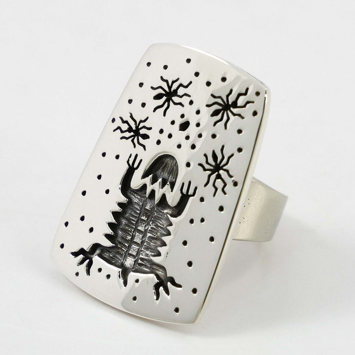 Horned Toad and Ants Ring