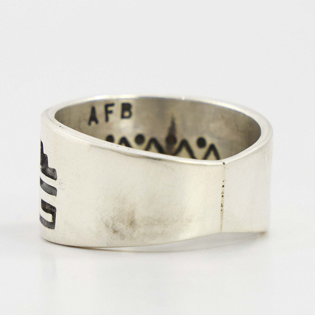 Silver and Gold Bear Ring
