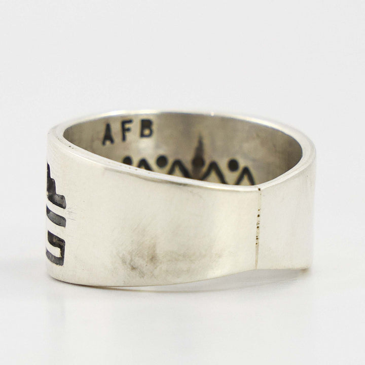 Silver and Gold Bear Ring