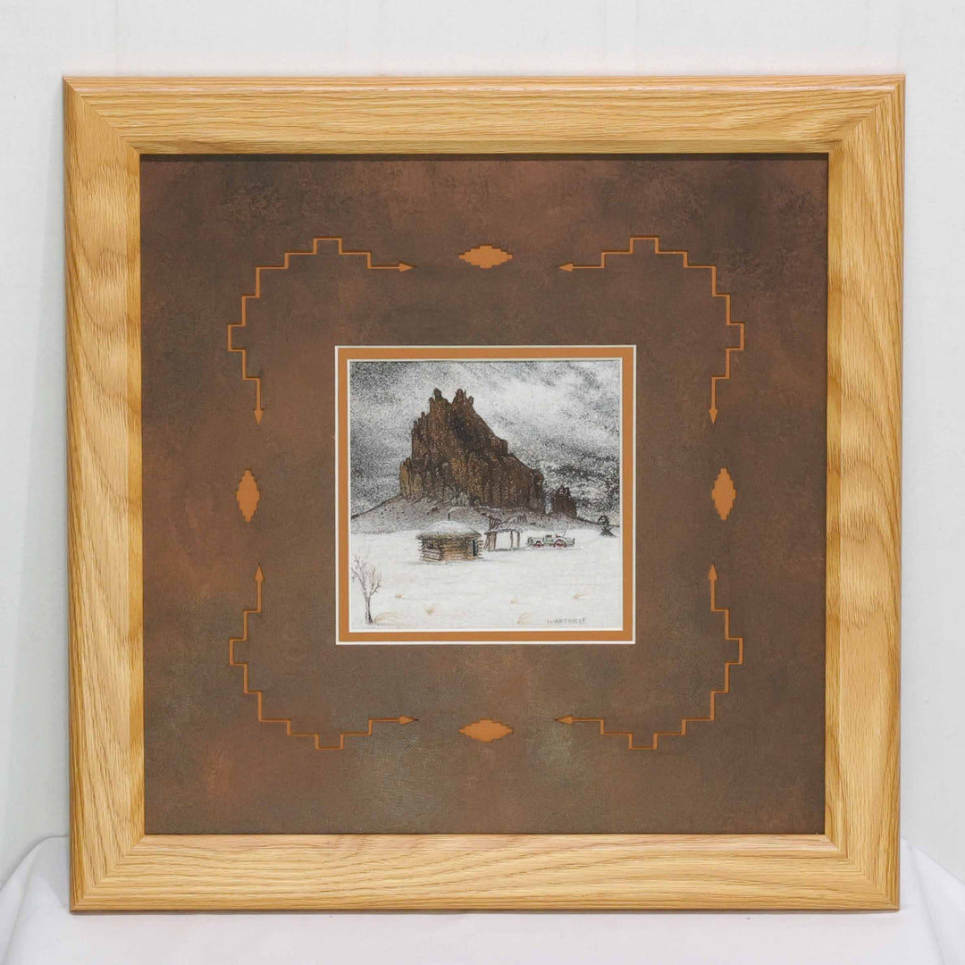 “Shiprock Winter” Sandpainting