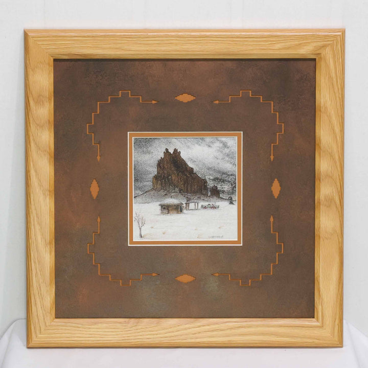“Shiprock Winter” Sandpainting