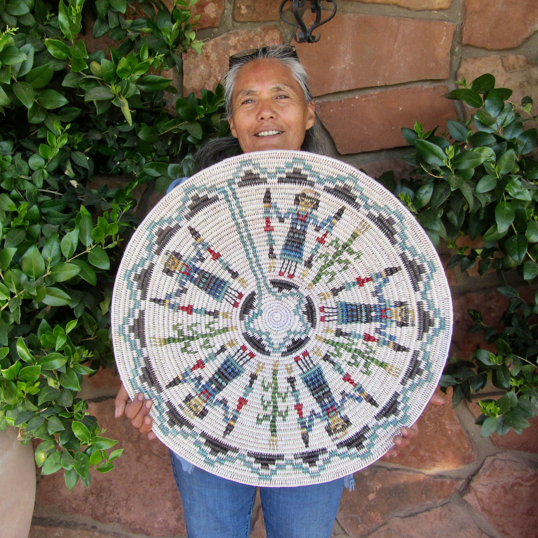 Navajo Sandpainting Basket