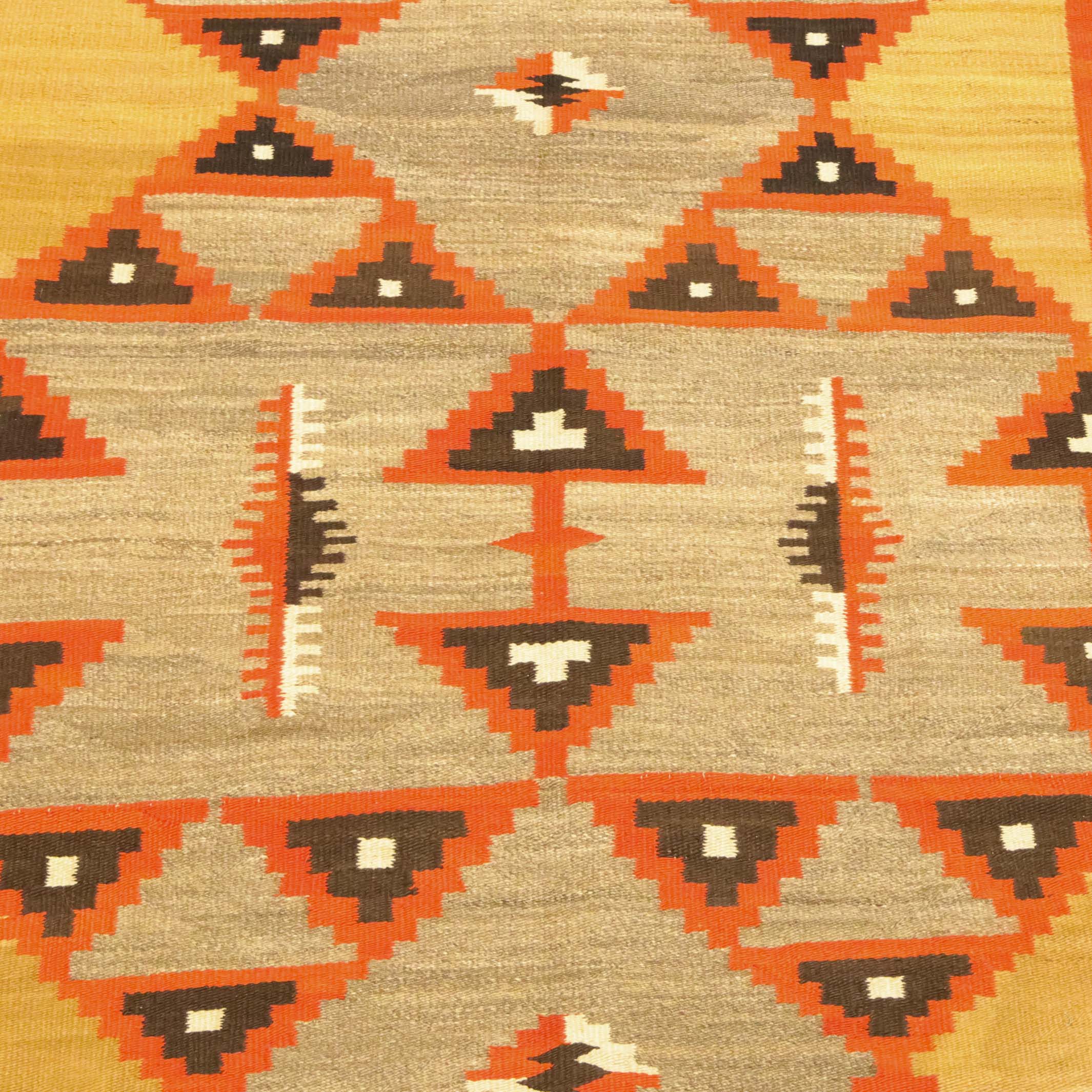 1920年代～ナバホラグNavajo Rug ネイティブ本物アリゾナインディアン 貴重 本物 ナバホ族 アーティスト製作 ラグ ナバホラグ NAVAJO