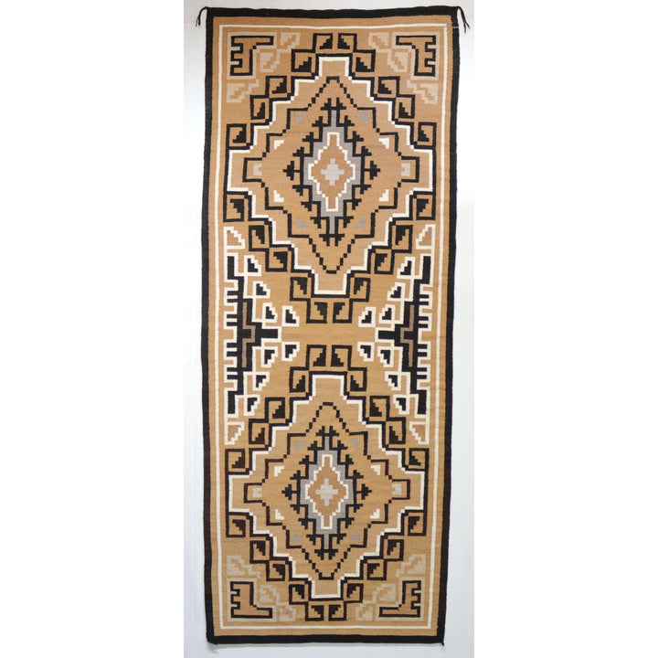 1980s Two Grey Hills Runner by Pauline Glasses - Garland's
